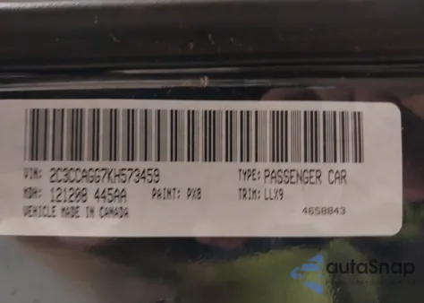 2019 Chrysler 300 300S Awd from USA, damaged, VIN 2C3CCAGG7KH573459